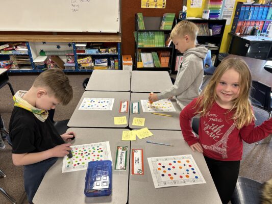 Mrs. Benson's class celebrating chinese new year