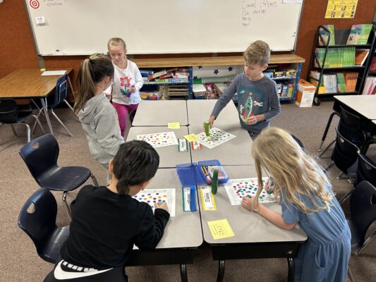 Mrs. Benson's class celebrating chinese new year