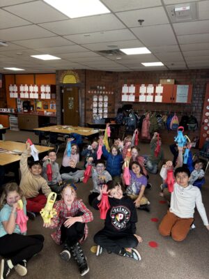 Mrs. Benson's class celebrating chinese new year